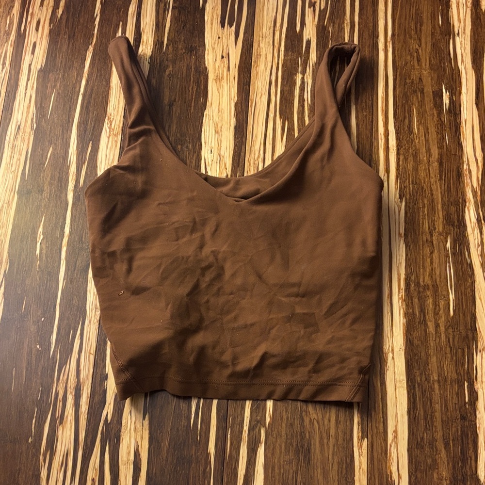 Brown lululemon align tank